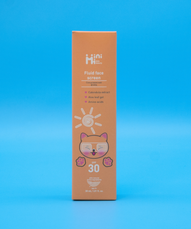 Сонцезахисний флюїд для обличчя SPF30 MiniMi 30 мл