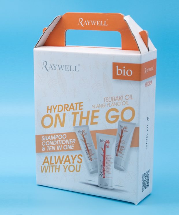 Дорожній набір для волосся Raywell Bio Hidra Travel Kit 3*100 мл