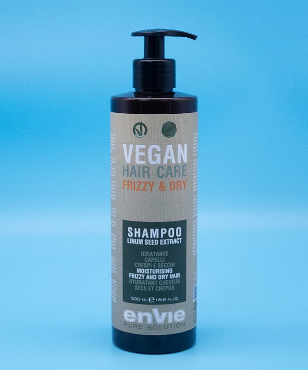 Зволожувальний шампунь для сухого та кучерявого волосся Envie Vegan Frizzy Dry 500 мл
